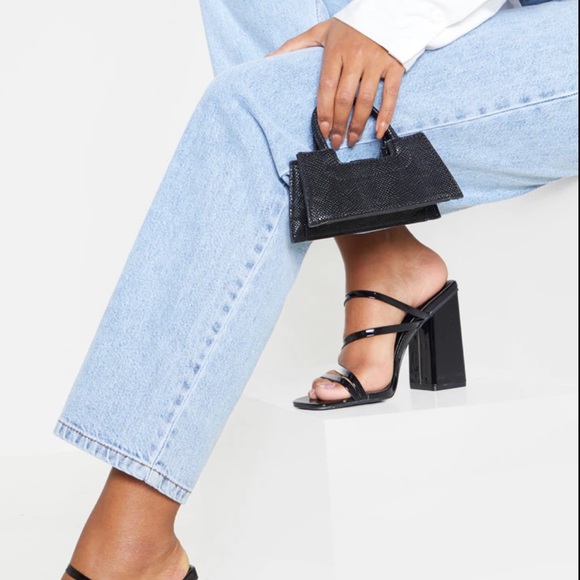 Black Heel Mules - Picture 3 of 4